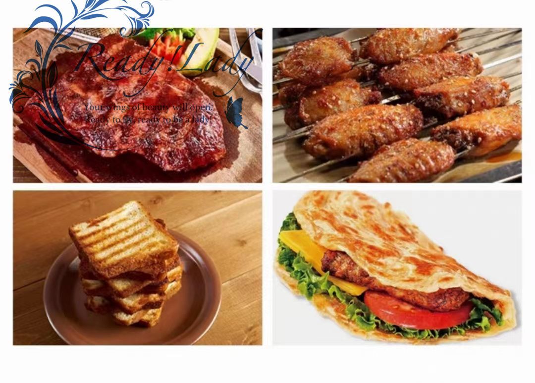 新入荷 パニーニメーカー プレスサンドイッチベーカー焼き肉ロースター 半分が平ら 半分がでこ 110v