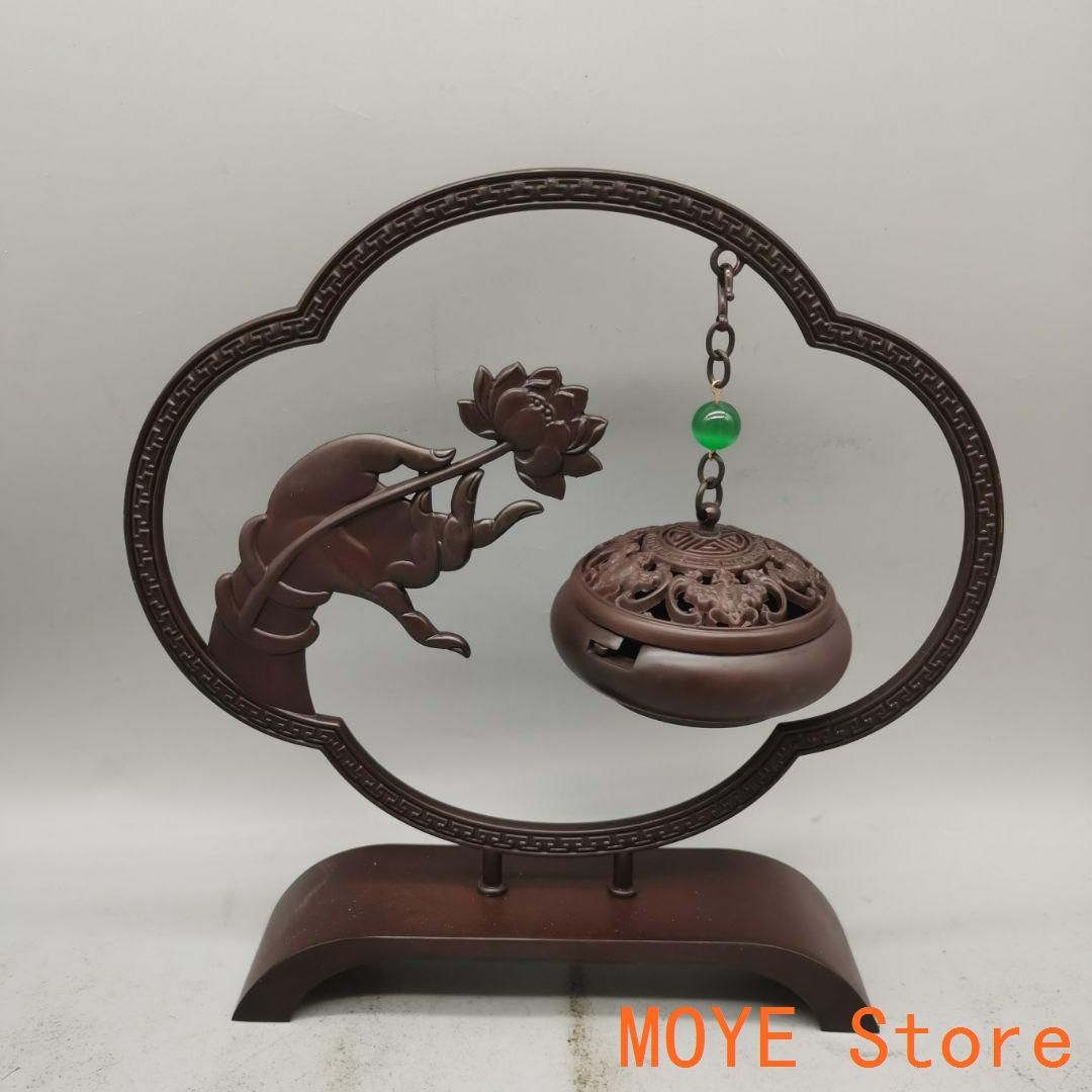 銅器 仏手倒流香 茶台 机 事務室 薫香炉 装飾品 工芸品 置物 銅器 仏手倒流香 茶台 机 事務室 薫香炉 装飾品 工芸品