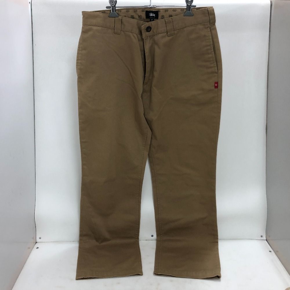 02w15401 ステューシー STUSSY ブラウン 34 中国製 メンズ チノパンツ ポリエステル