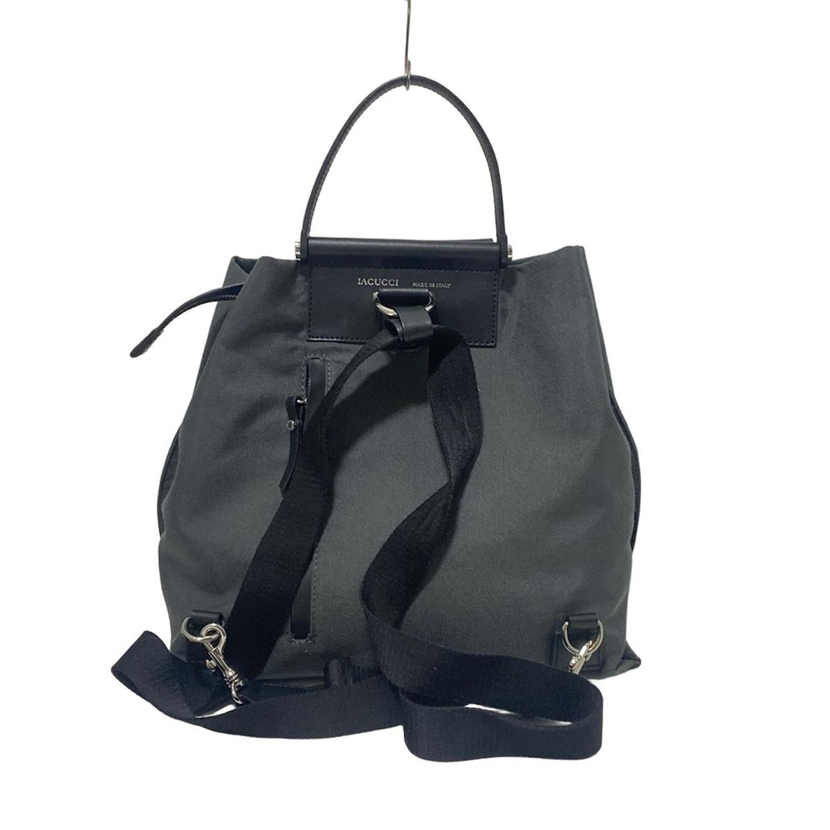 IACUCCI(イアクッチ) リュックサック - ダークグレー×黒 3way IACUCCI(イアクッチ) リュックサック - ダークグレー×黒 3way