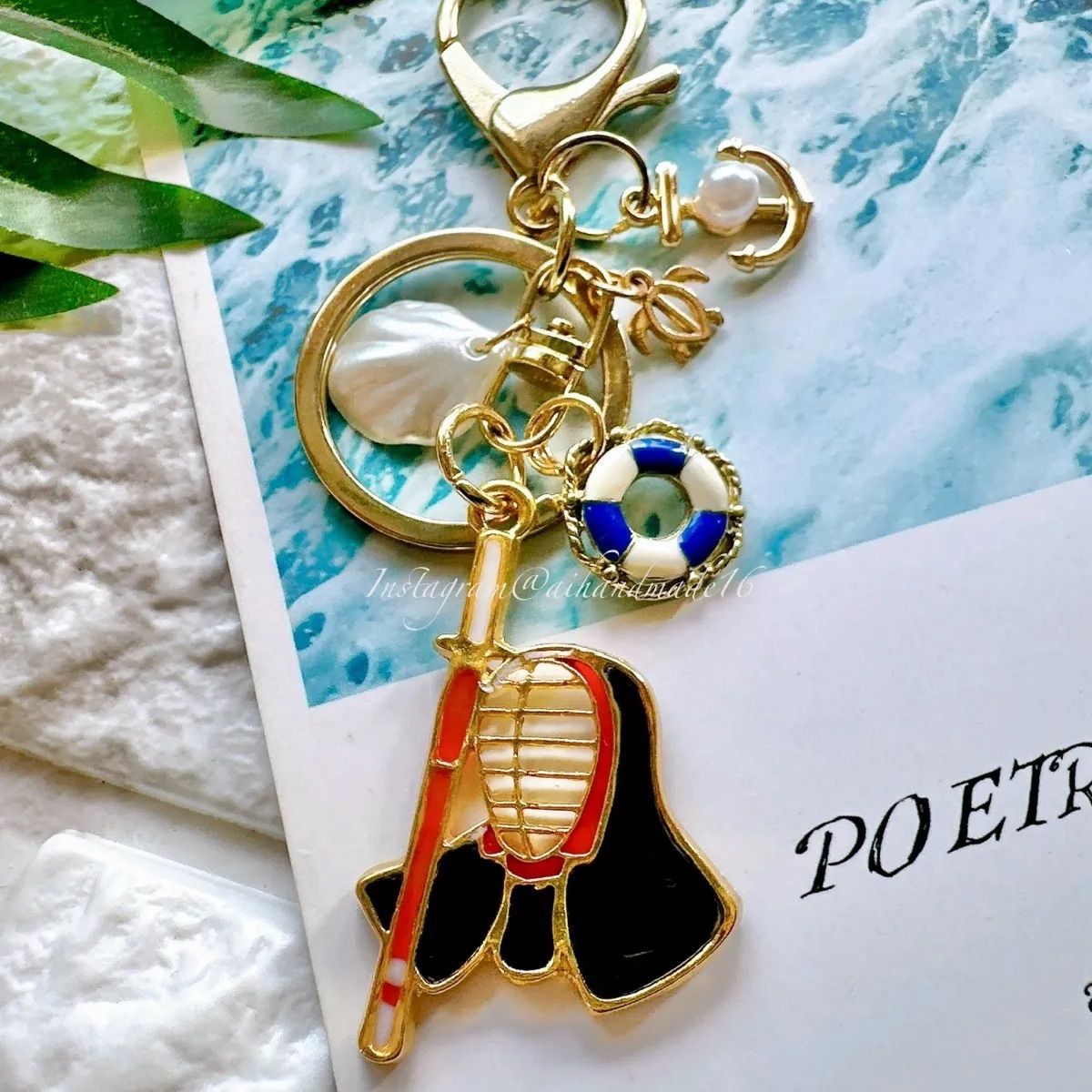 剣道 キーホルダー マリン⚓️ レジン ハンドメイド - メルカリ