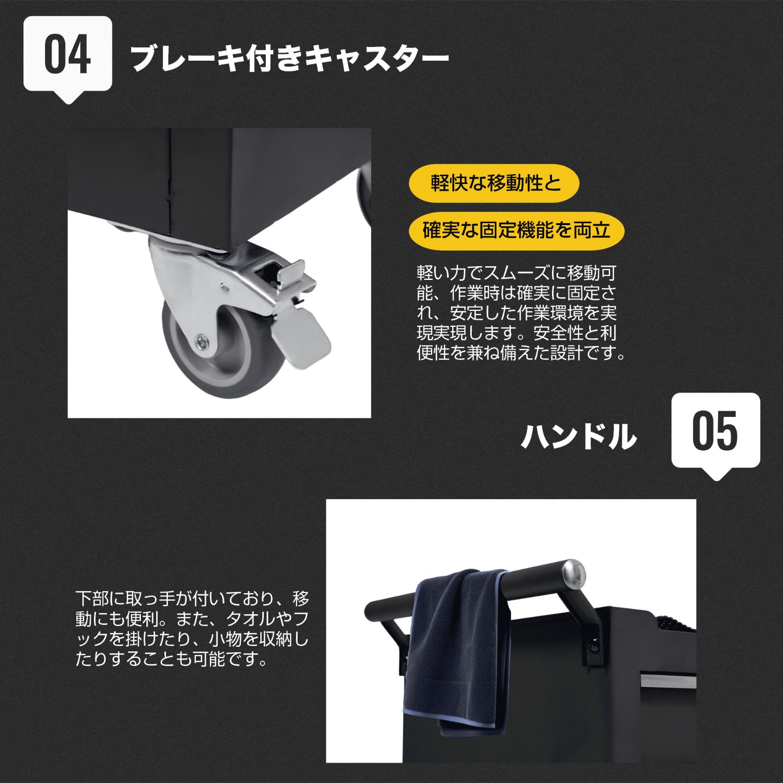 ローラーキャビネットハンドル