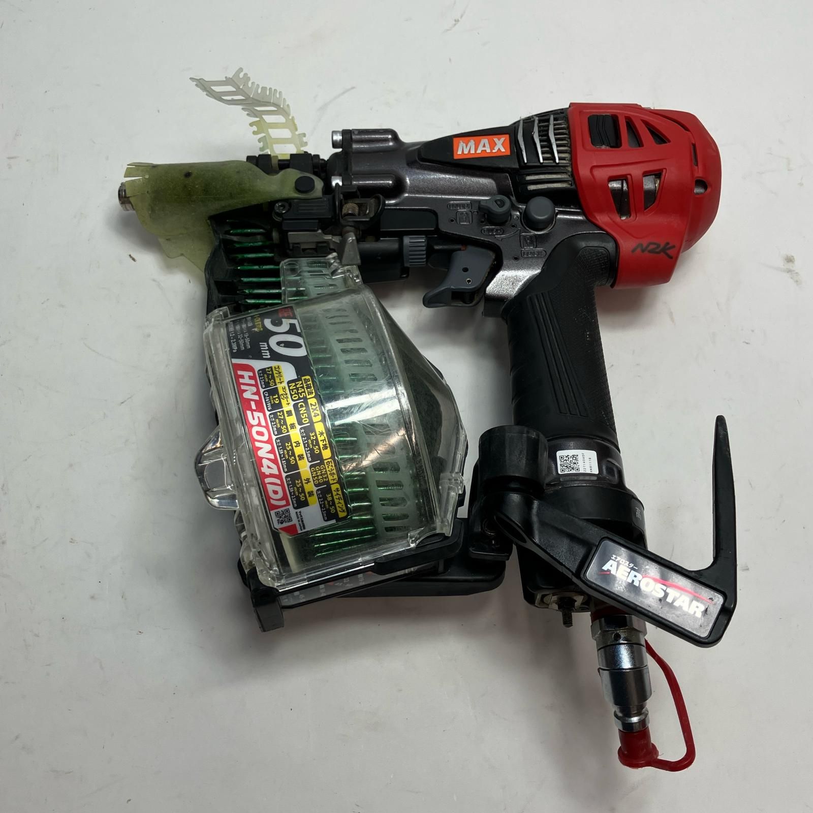 MAX マックス 工具 エアツール 高圧釘打機 スーパーネイラ HN-50N4 50mm ケース付