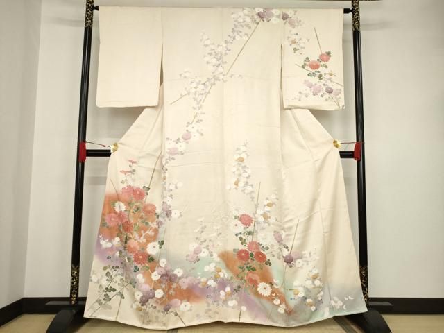 平和屋着物○訪問着 草花文 暈し染め 正絹 逸品 AAAT0881ck - メルカリ