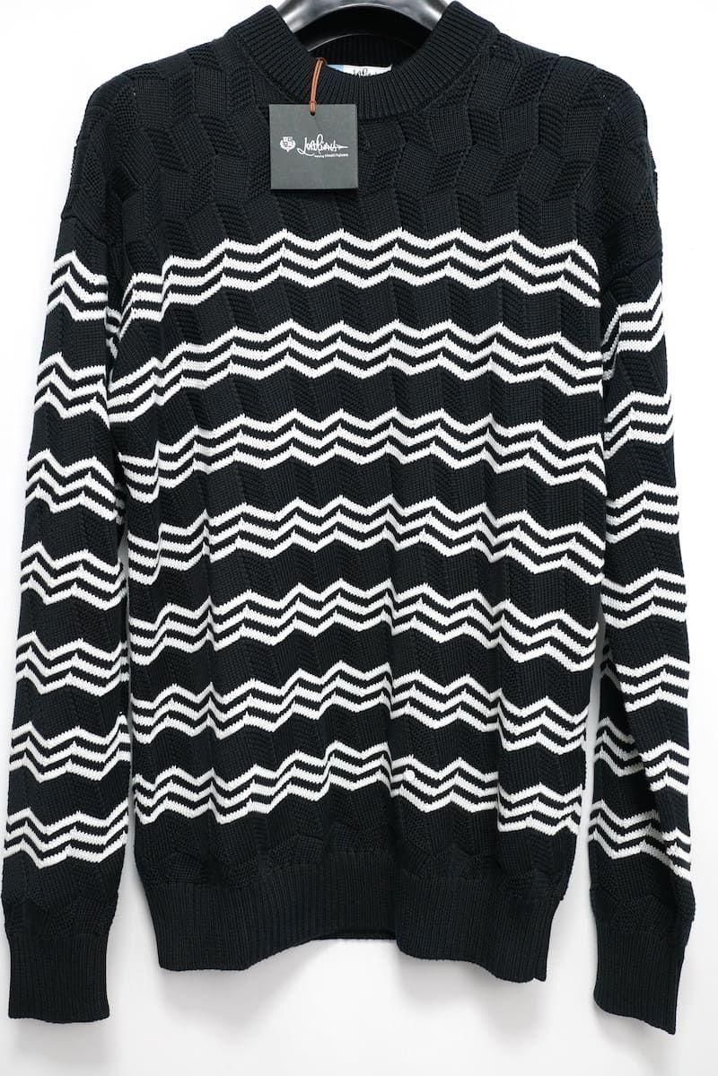 Loro Piana WITH HIROSHI FUJIWARA ロロピアーナ×藤原ヒロシWavy Stripe Sweater Knit Black  Size:S,M 新品未使用 - メルカリ