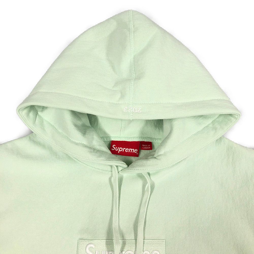 SUPREME シュプリーム 23AW BOX Logo Hooded Sweatshirt BOXロゴ スウェット パーカー ライトグリーン サイズM  正規品 / 33184 - メルカリ