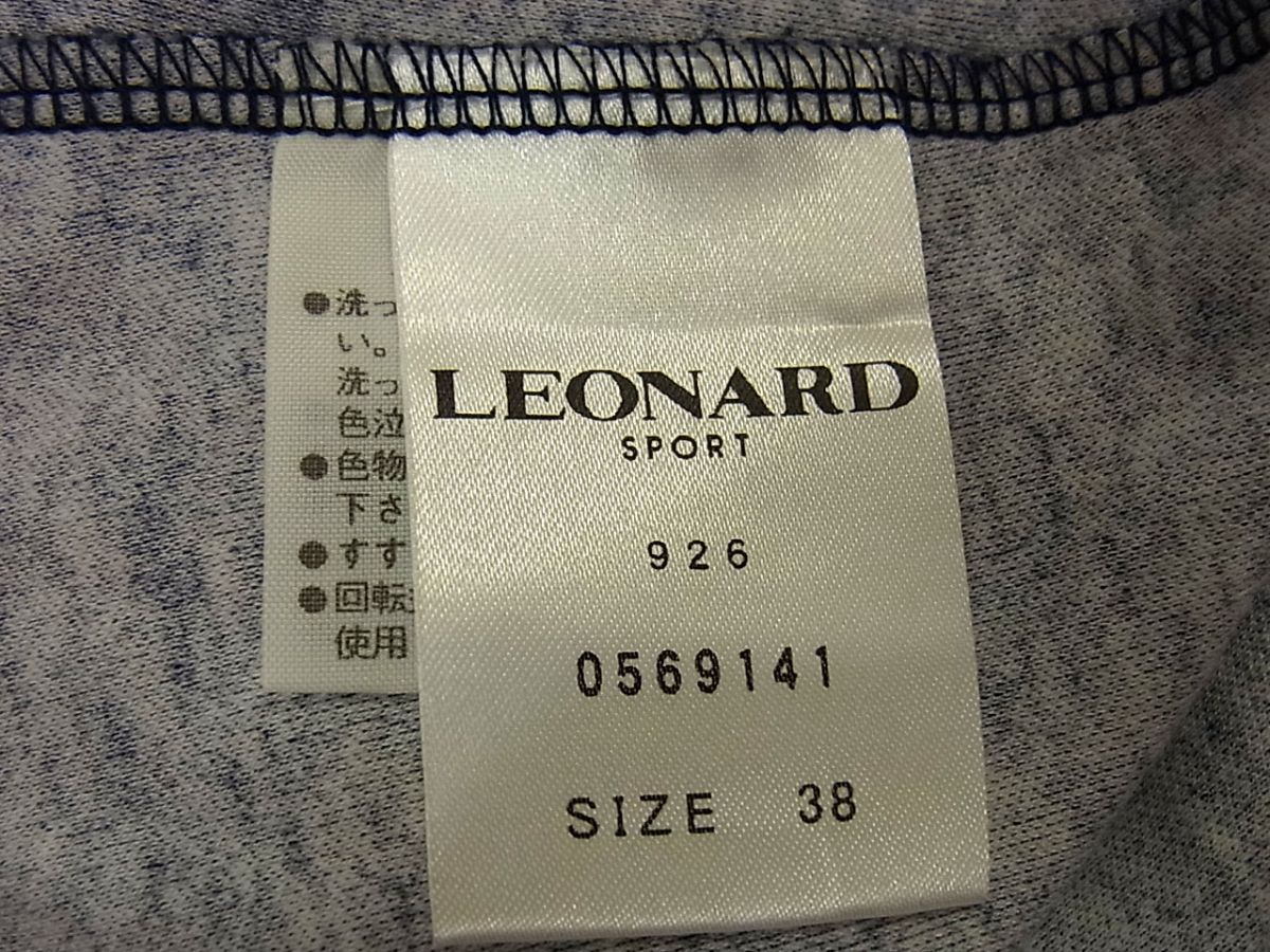 LEONARD - 美品 夏物◇LEONARD 半袖 ポロ ワンピース フラワープリント ゴルフ レオナール スポーツ レディース 美品 夏物◇LEONARD 半袖 ポロ ワンピース フラワープリント