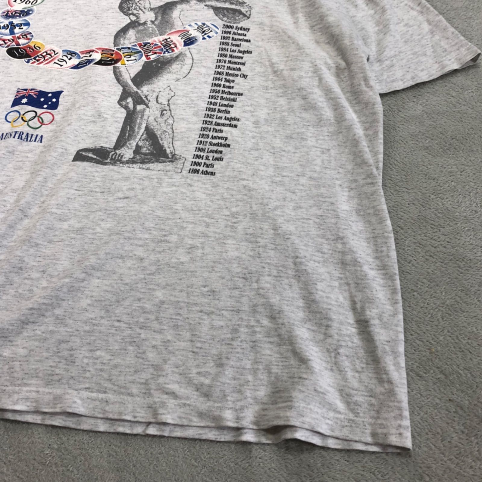 シドニーオリンピック プリントTシャツ シングルステッチ 