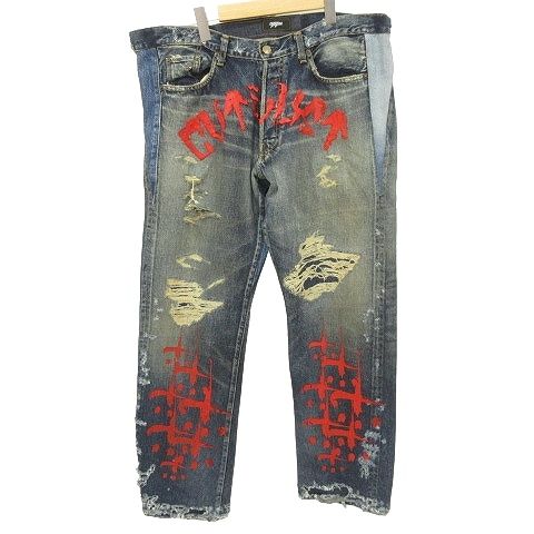 cvtvlist × myne クラッシュデニム 美品 カタリスト × マイン cvtvlist × Myne 22年 REMAKE BORO DENIM