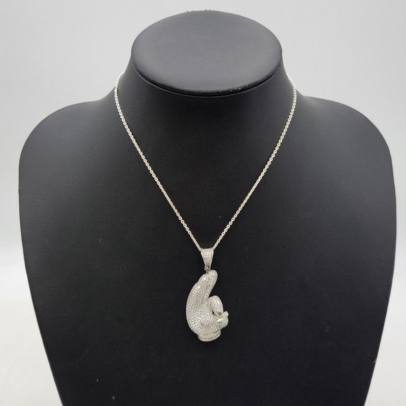 中古品】AVALANCHE アヴァランチ HAND DESIGN ZIRCONIA PENDANT
