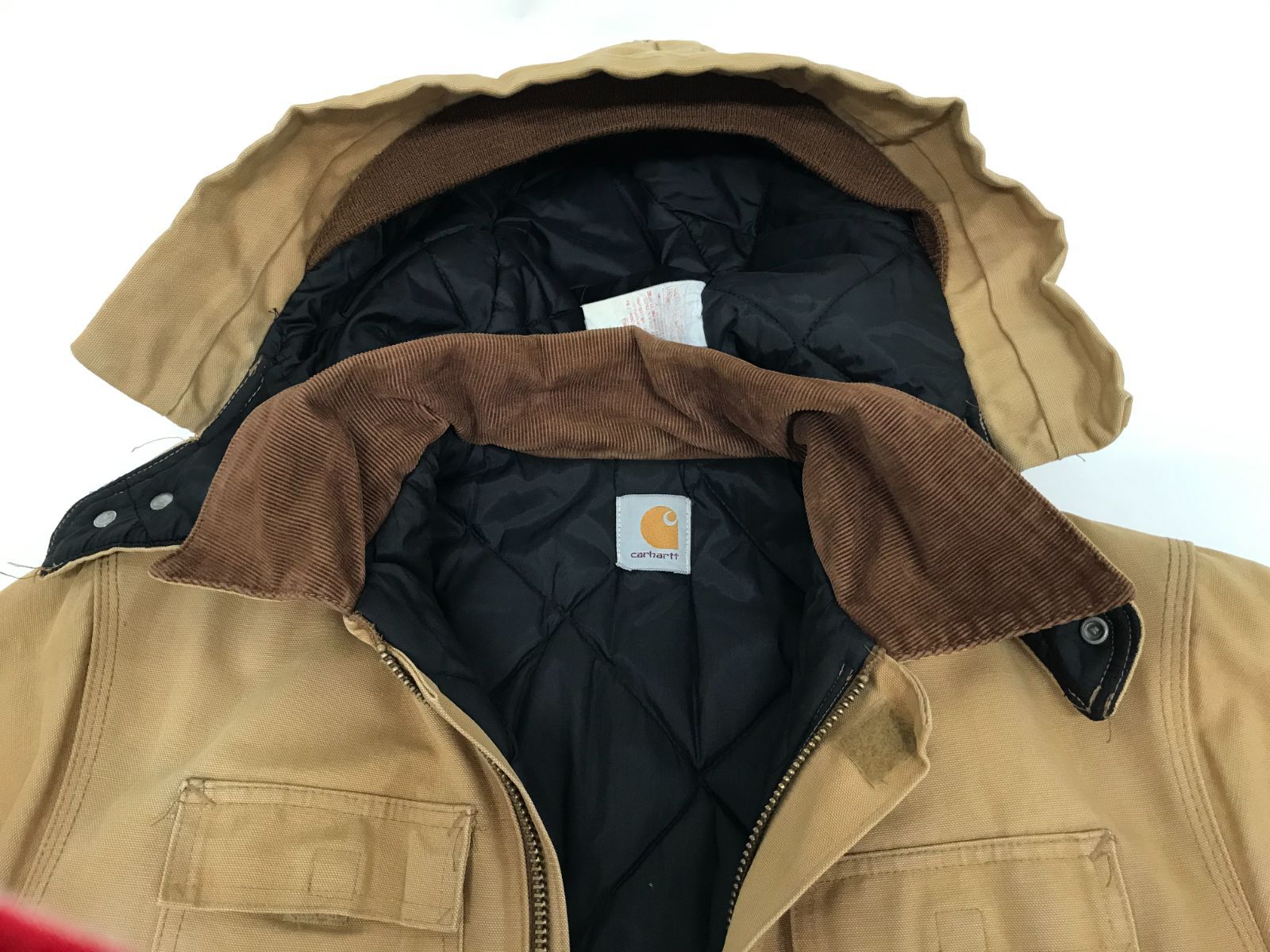 Carhartt　90’s　ダックジャケット　フード付き　USA製　【M128-20241009-04KS】