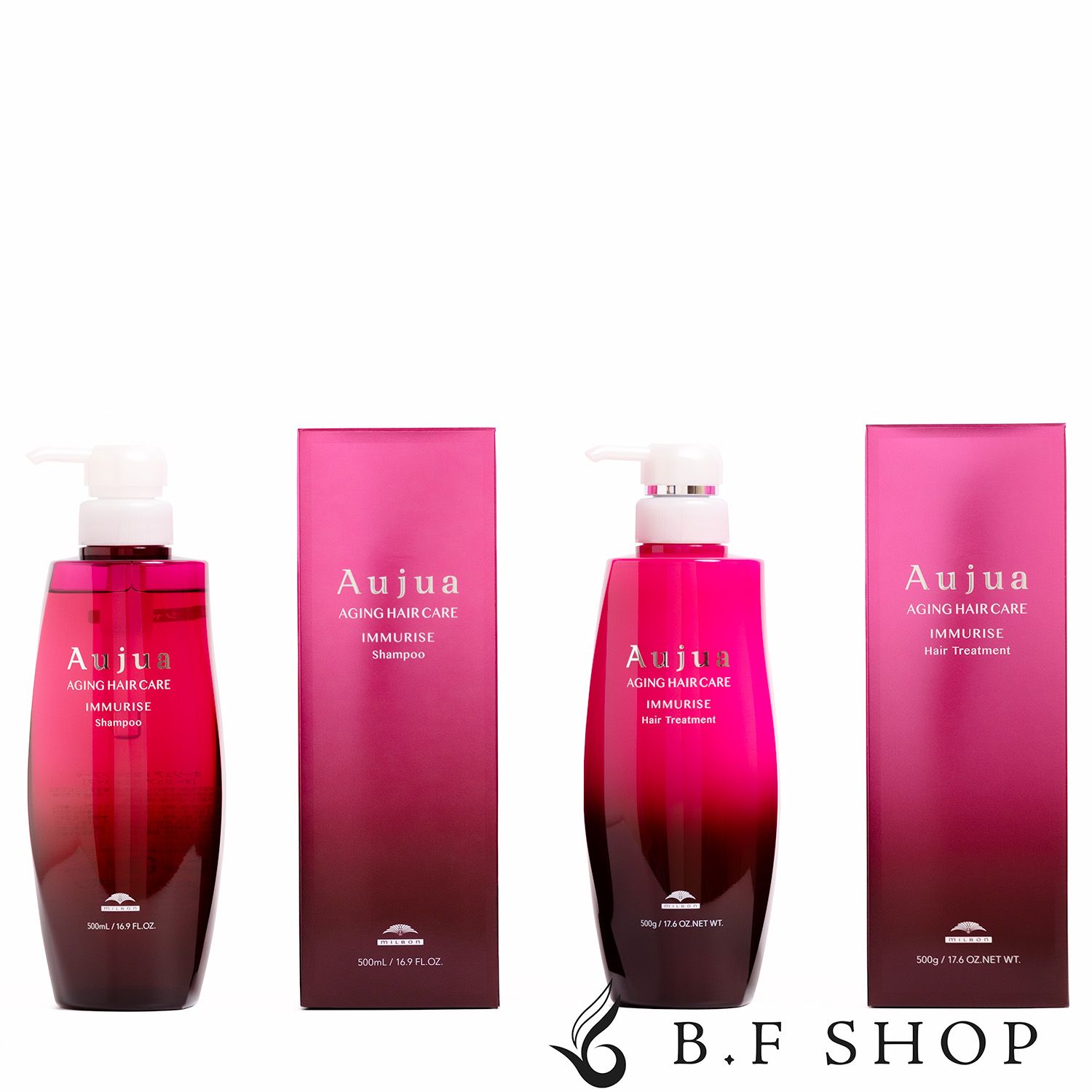 セット品 ミルボン オージュア イミュライズ シャンプー - ヘアトリートメント 500ml milbon aujua LSC