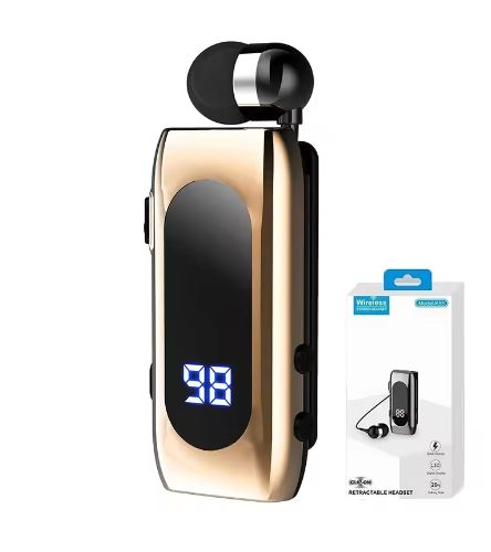 ラベリア ビジネス Bluetooth 5.2 ヘッドフォン トーク|音楽時間 20 時間 LED デジタル ディスプレイ