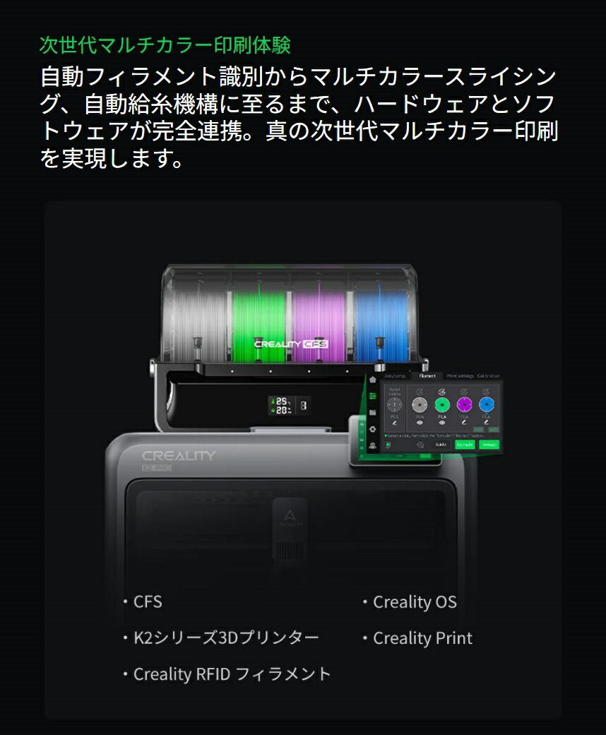 Creality K2ProCombo 3Dプリンター 印刷速度600mm s 造形サイズ300x300x300mm CHRISTIANNAURATH_COM_BR