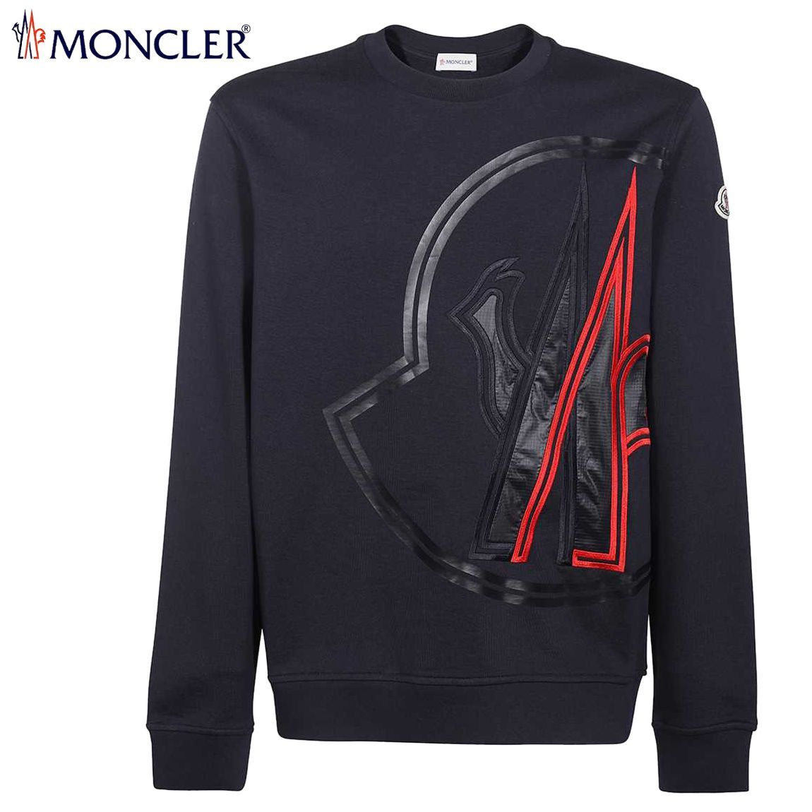 52 MONCLER モンクレール 8G00014 809KR ネイビー ロゴ スウェット