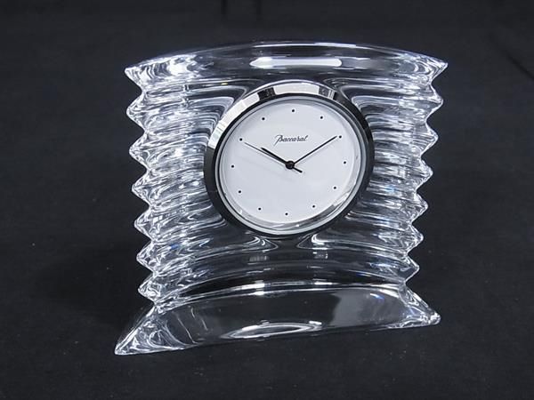 □新品同様□ Baccarat バカラ ラランド クロック クリア クオーツ