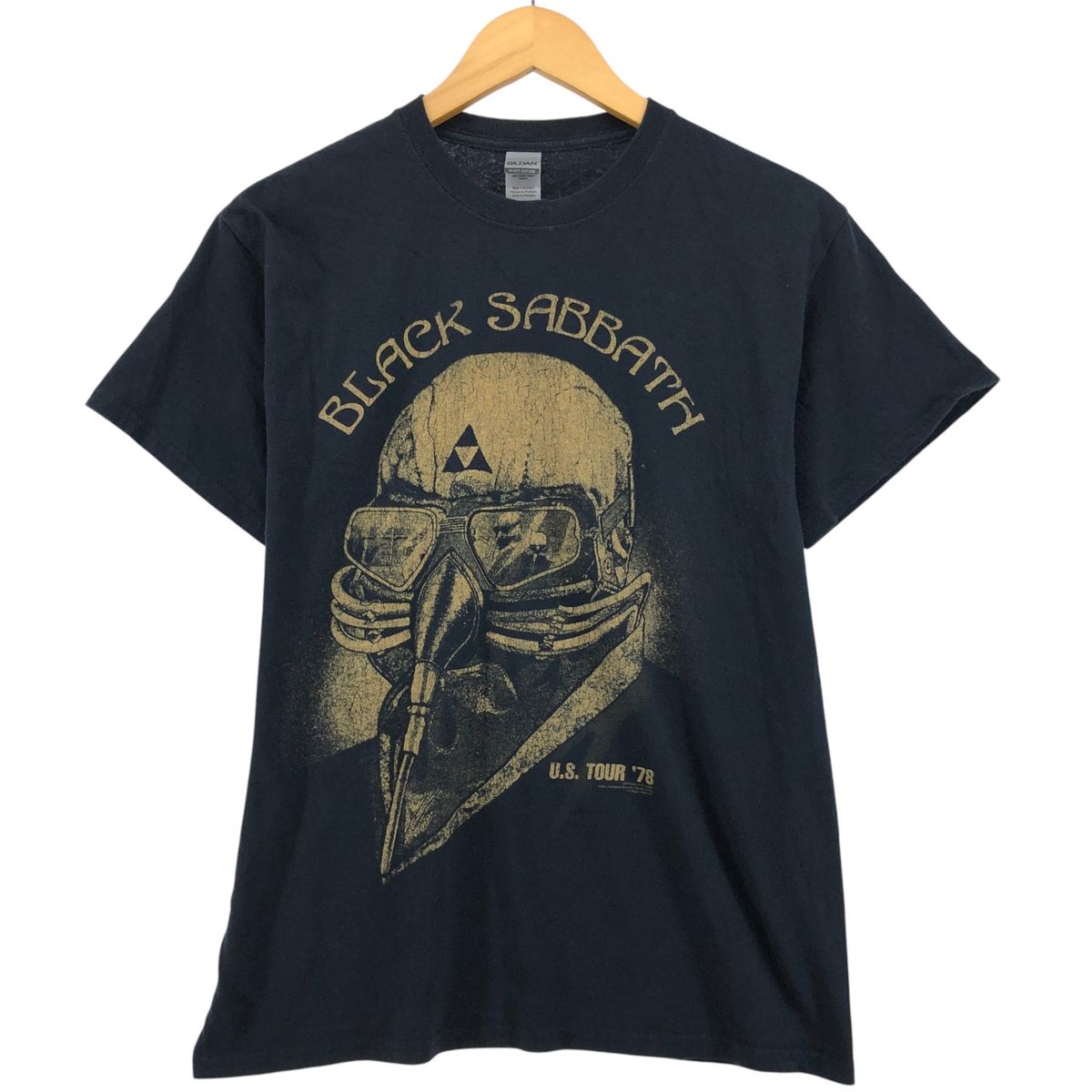 80,s Black Sabbath ブラックサバス Ｔシャツ ＵＳ古着 BLACK SABBATH ブラックサバス バンドTシャツ メンズXL 古着 黒