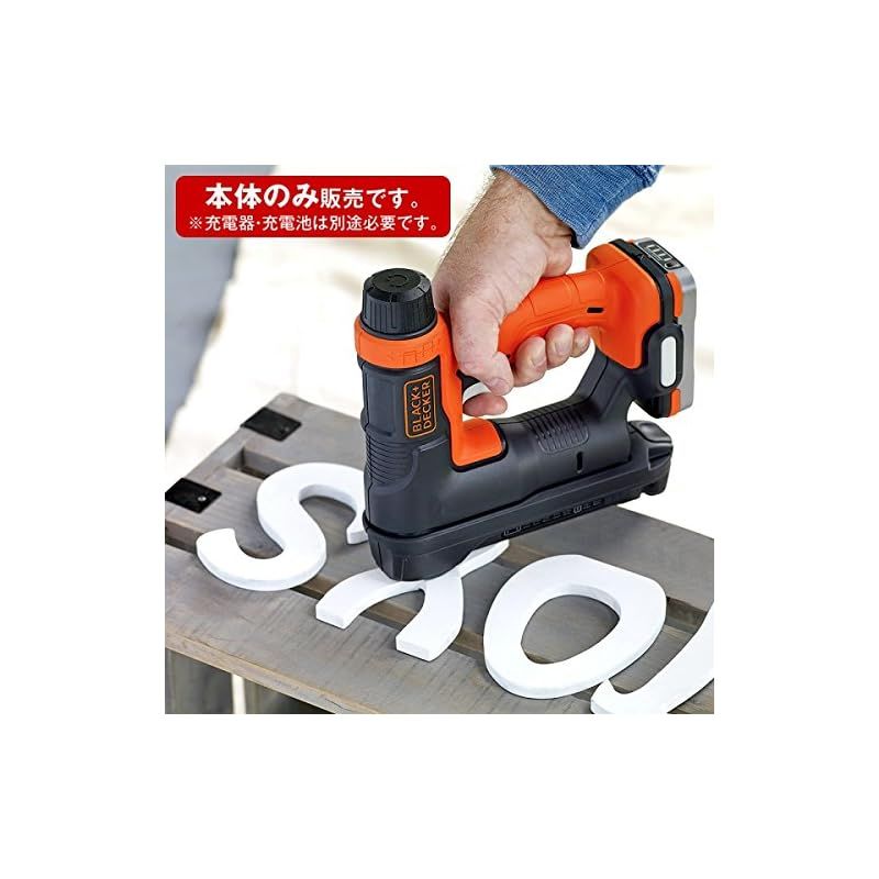 ♥品 ブラックアンドデッカー BLACK DECKER GoPak コードレス タッカー ネイラー 本体のみ DIY 電動工具 締付 固定工具 深さ変更 10.8V BDCT12UB 1 WHITEMONARCHHOTEL_COM