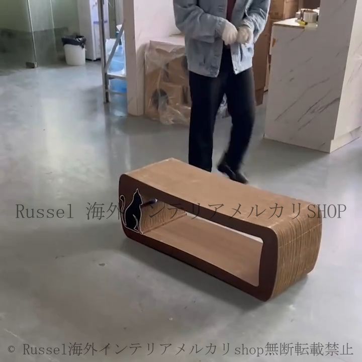 猫用スクラッチャー 超耐久性 波形 段ボール製 複数の猫に最適 インタラクティブ ブラウン シンプル 多頭飼い 長持ち ねこ 猫 ネコ 4-7 STEELWINDOWSANDDOORS_COM