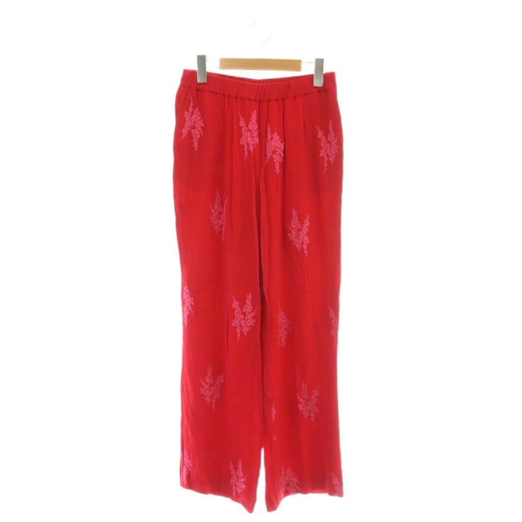 ne Quittez pas ヌキテパ　刺繍パンツ　Mサイズ ヌキテパ NE QUITTEZ PAS! Moss Rayon Full Embroidery Pants
