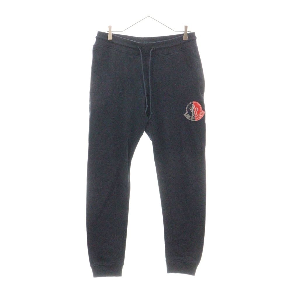 MONCLER (モンクレール) 22SS JOGGING PANTS ロゴ ワッペン デザイン ジョガー スウェット パンツ ネイビー  H10928H00005 8098U - メルカリ