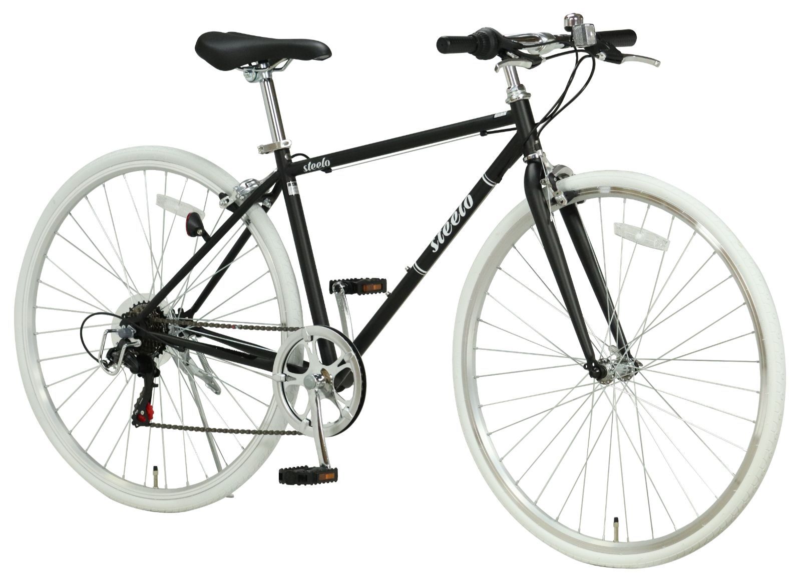 クロスバイク 28インチ ROADMARK RB700 7段切替 白/ホワイト 自転車 