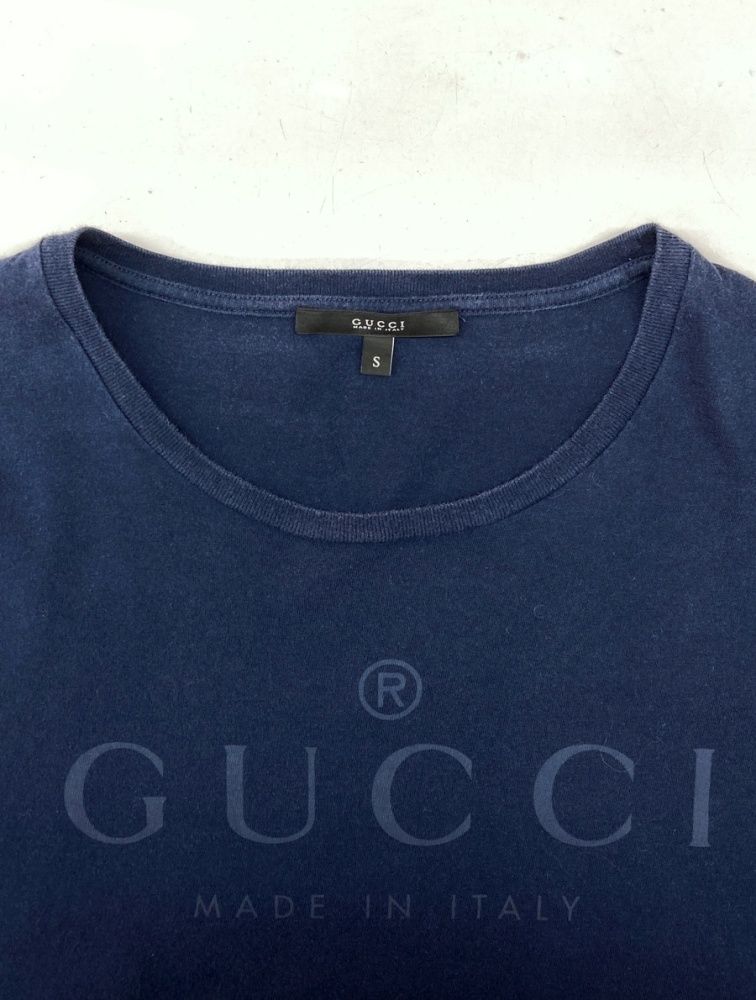 グッチ GUCCI PRINT LOGO T-Shirt プリント ロゴ Tシャツ フロント
