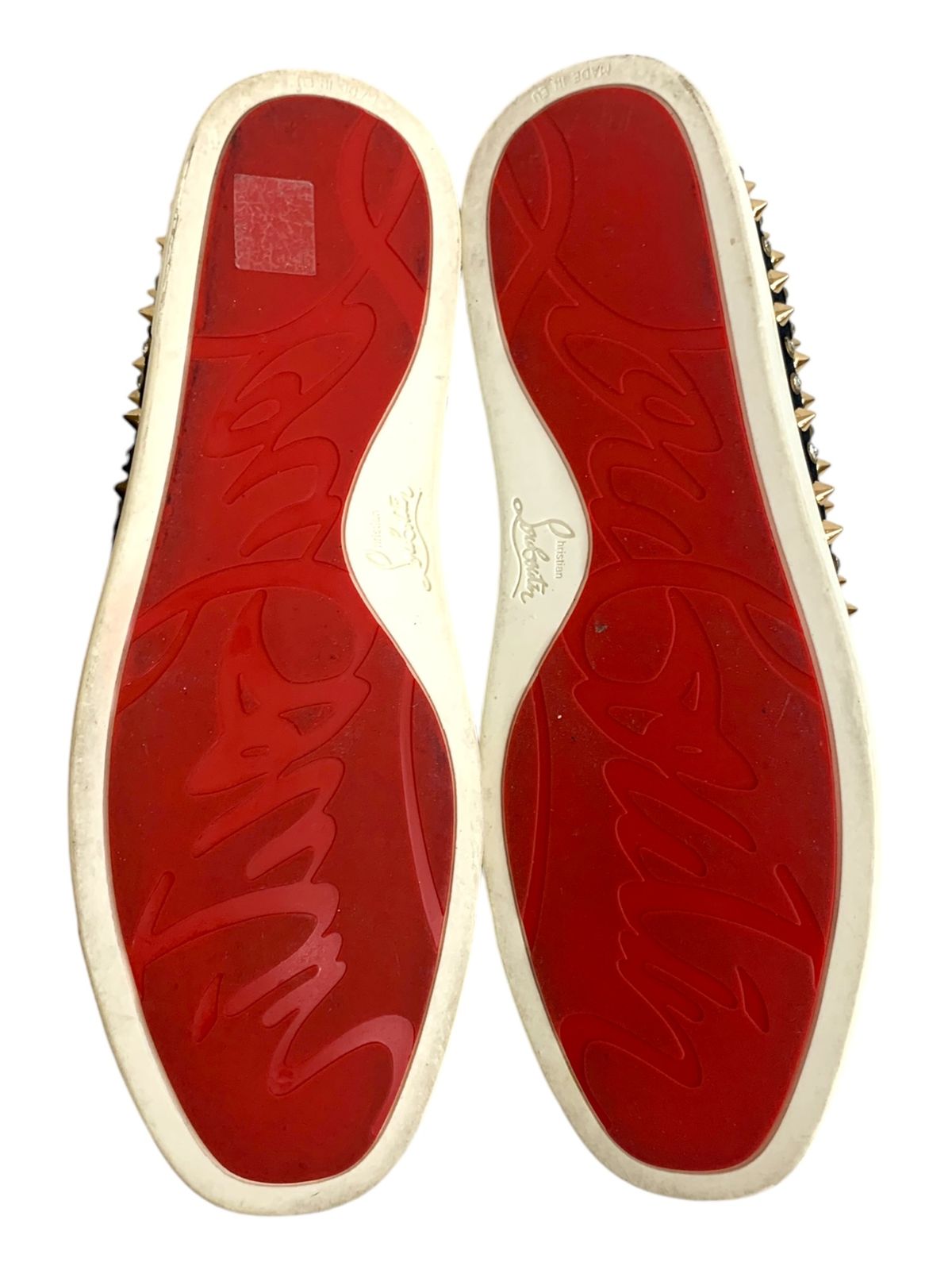 Christian Louboutin (クリスチャンルブタン) YACHT SPIKES FLAT CALF