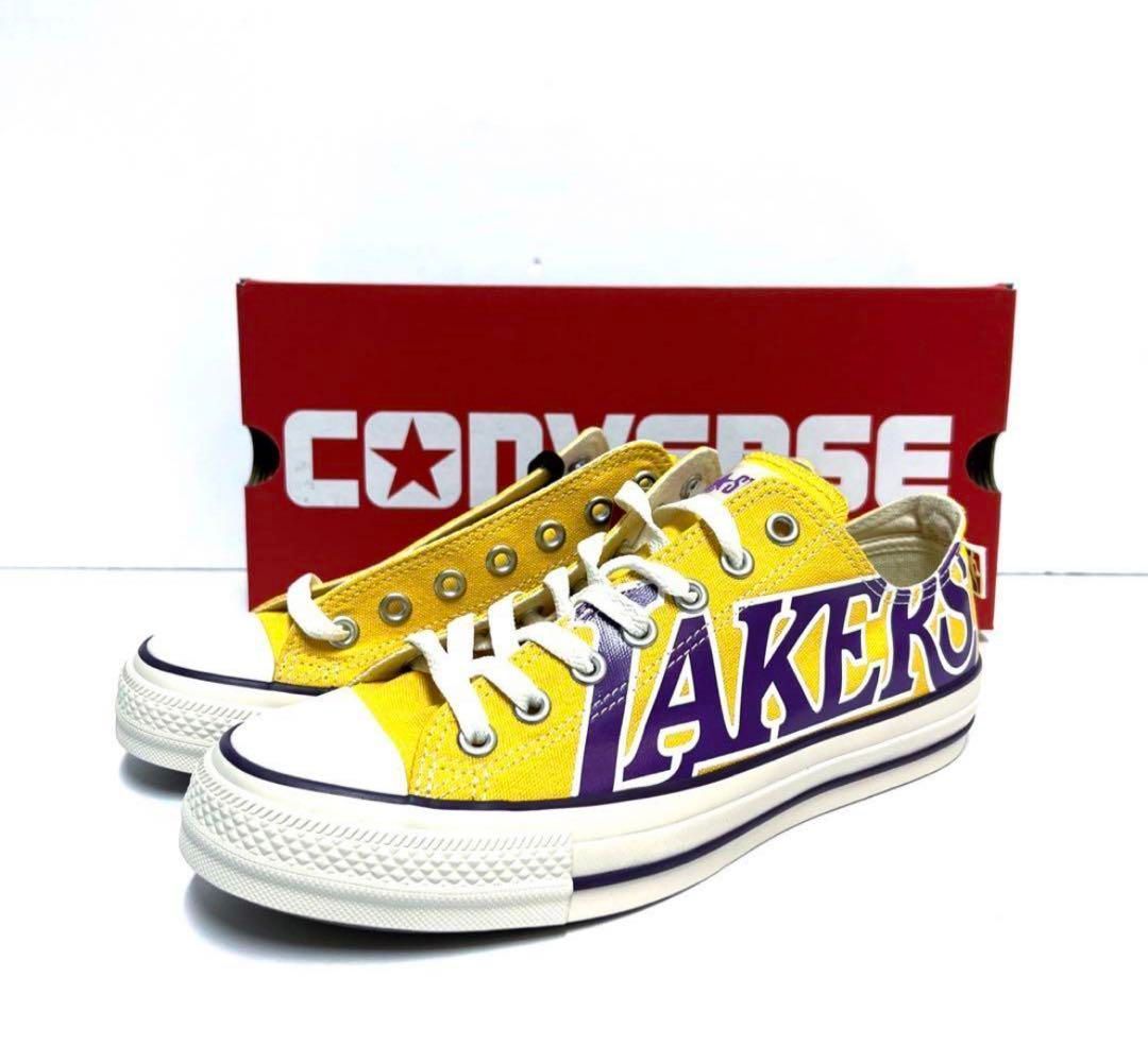 27cm新品希少CONVERSE NBA公式 LAKERS 送料込み