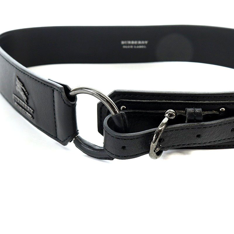 バーバリーブルーレーベル メンズリングベルト バーバリーブラック