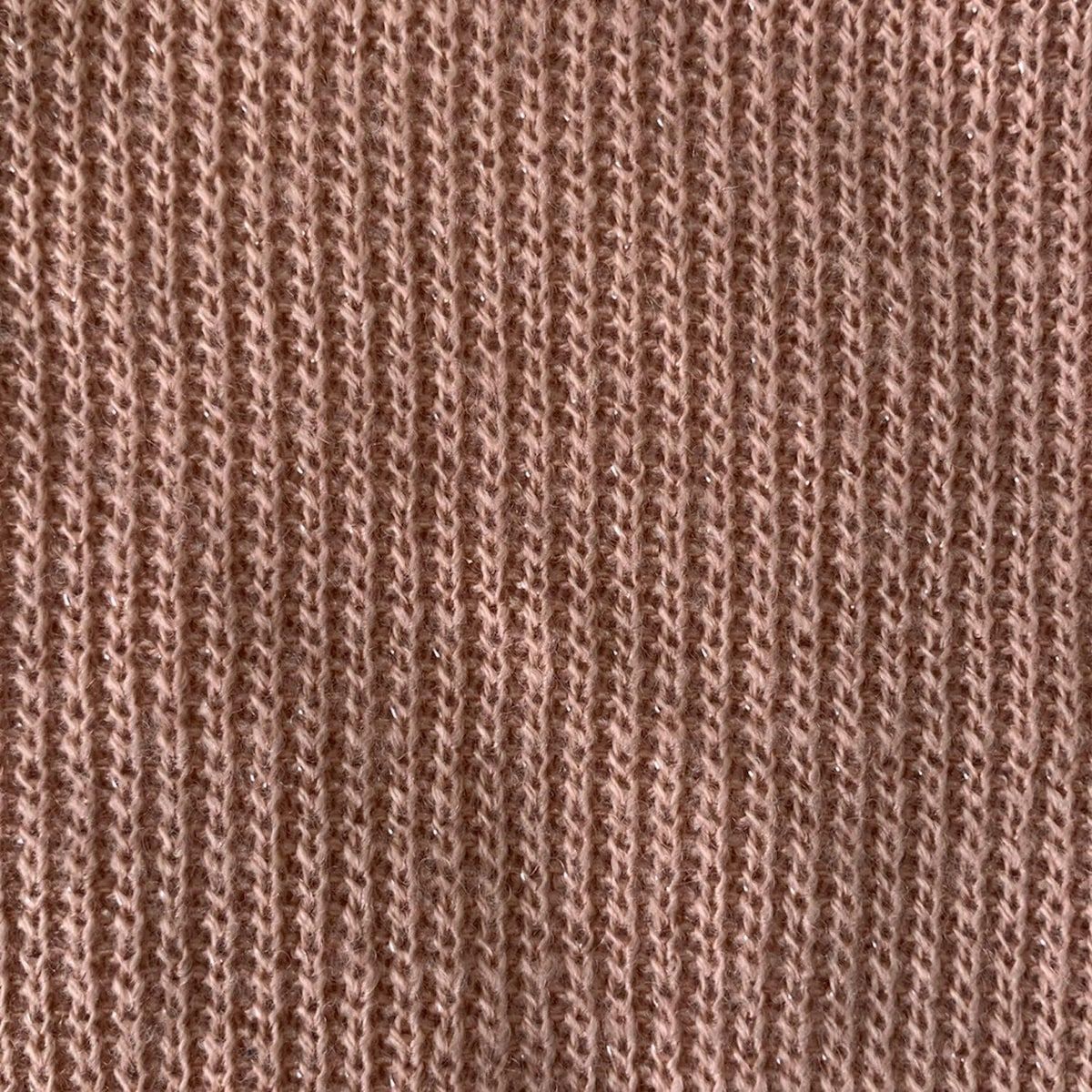  Rose Tiara ローズティアラ 長袖セーター サイズ46 XL レディース - ライトピンク ラメ ウール 長袖 ニット セーター