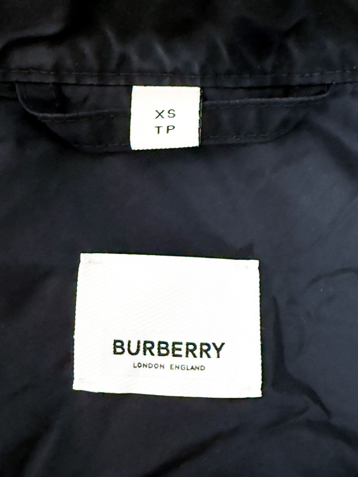 BURBERRY ロゴプリント フーデッドジャケット XS