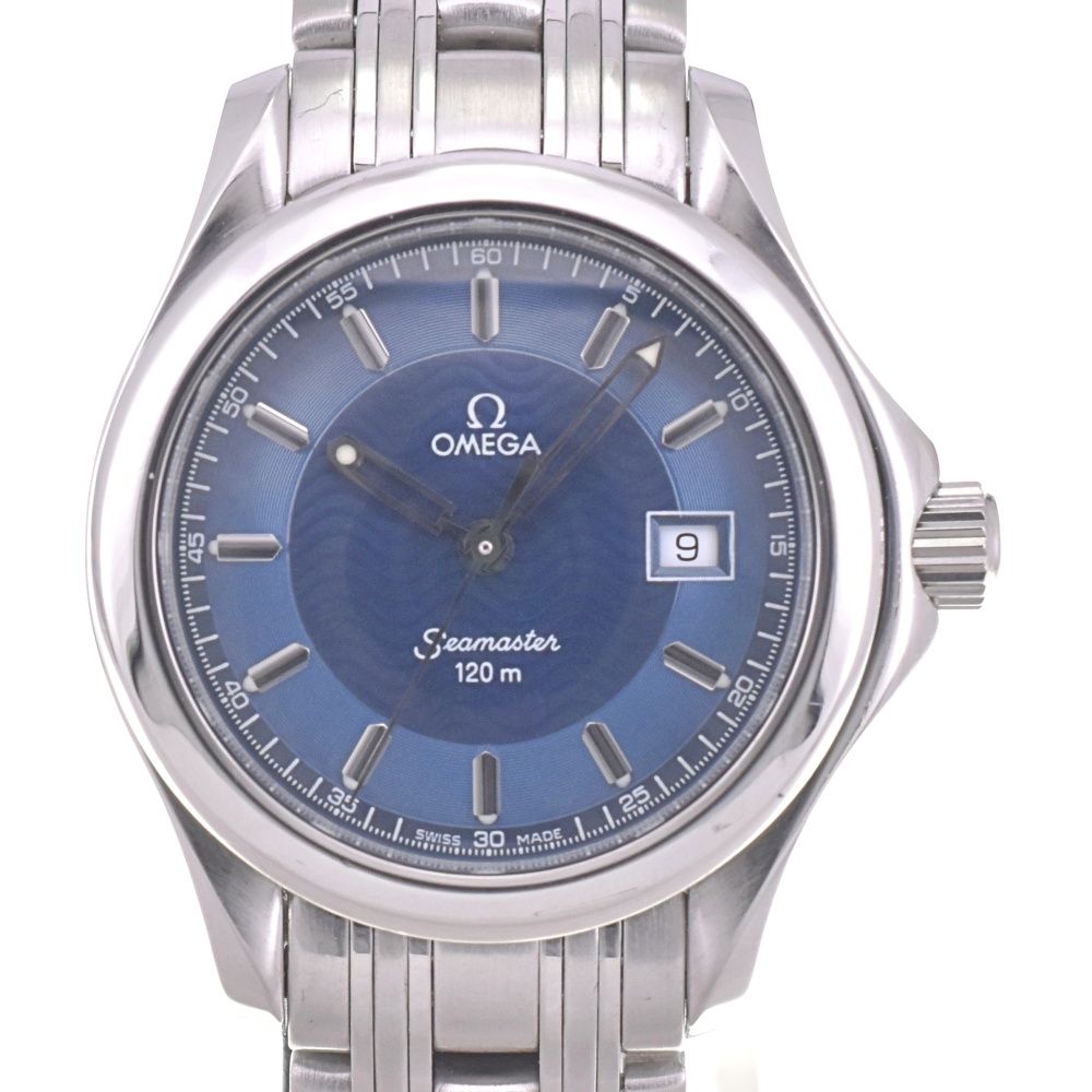 オメガ OMEGA 2581.81 シーマスター 120M デイト クォーツ レディース L 142951