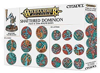 【中古】(未使用･未開封品)　WARHAMMER AOS： SHATTERED DOMINION： 25 ＆ 32MM ROUND 0pbj0lf