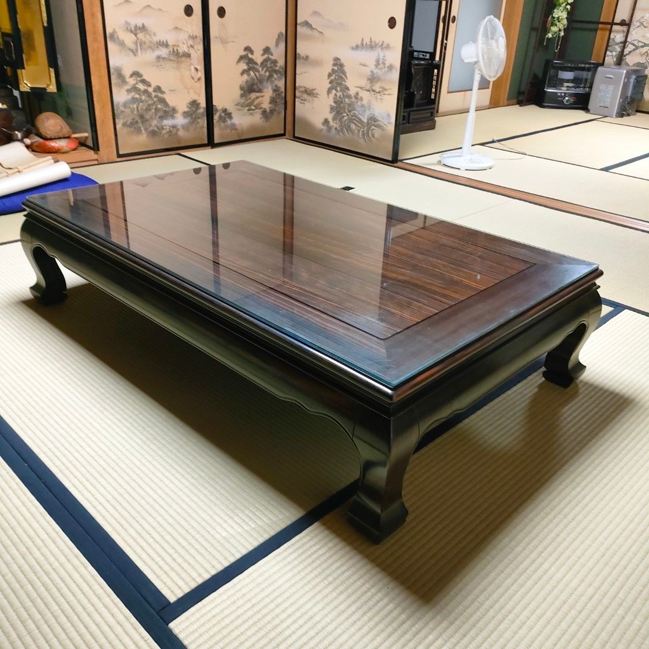 昭和レトロ センターテーブル 天然木 ちゃぶ台 座卓 ビンテージ