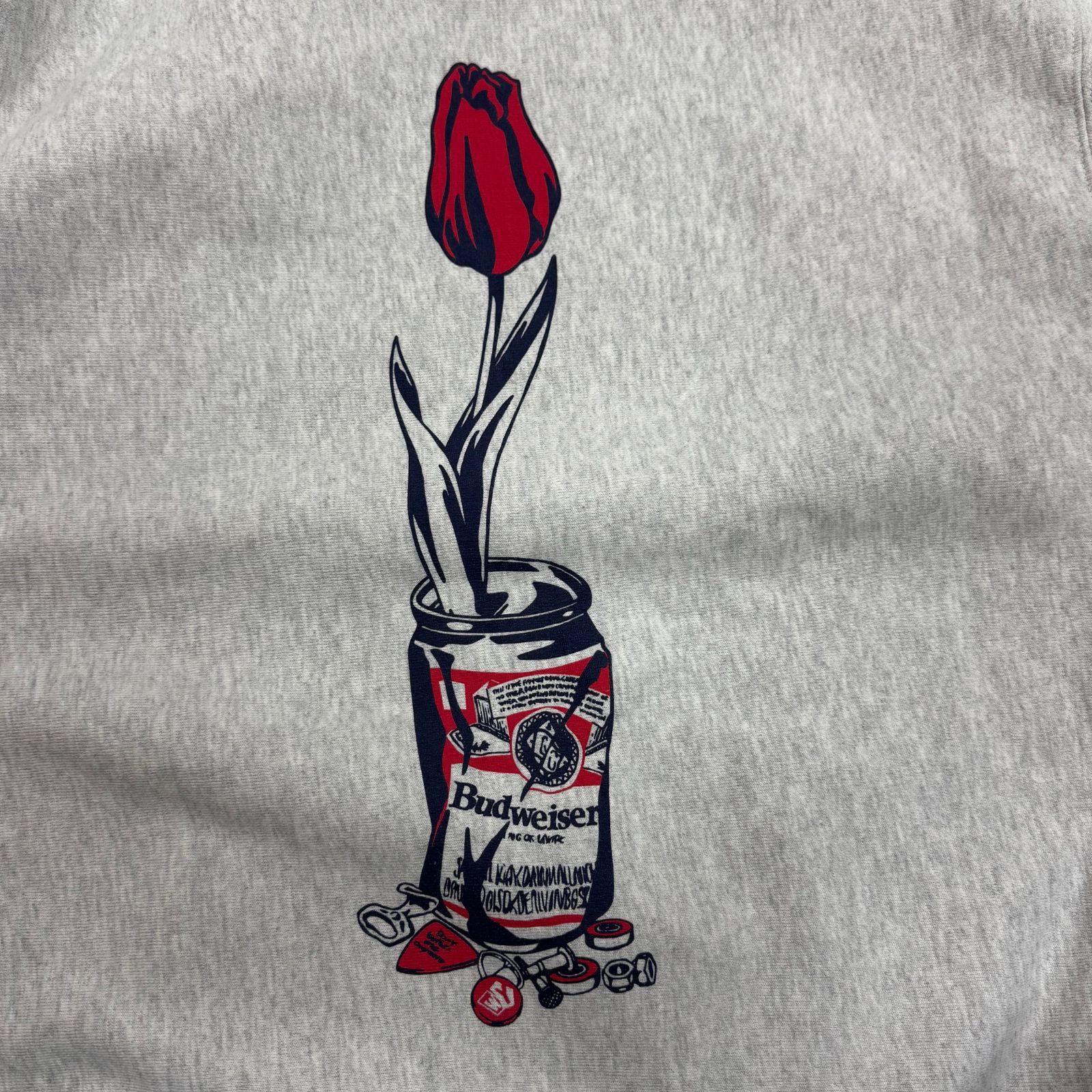 Wasted Youth x Budweiser コラボ 薔薇 バラ プリント