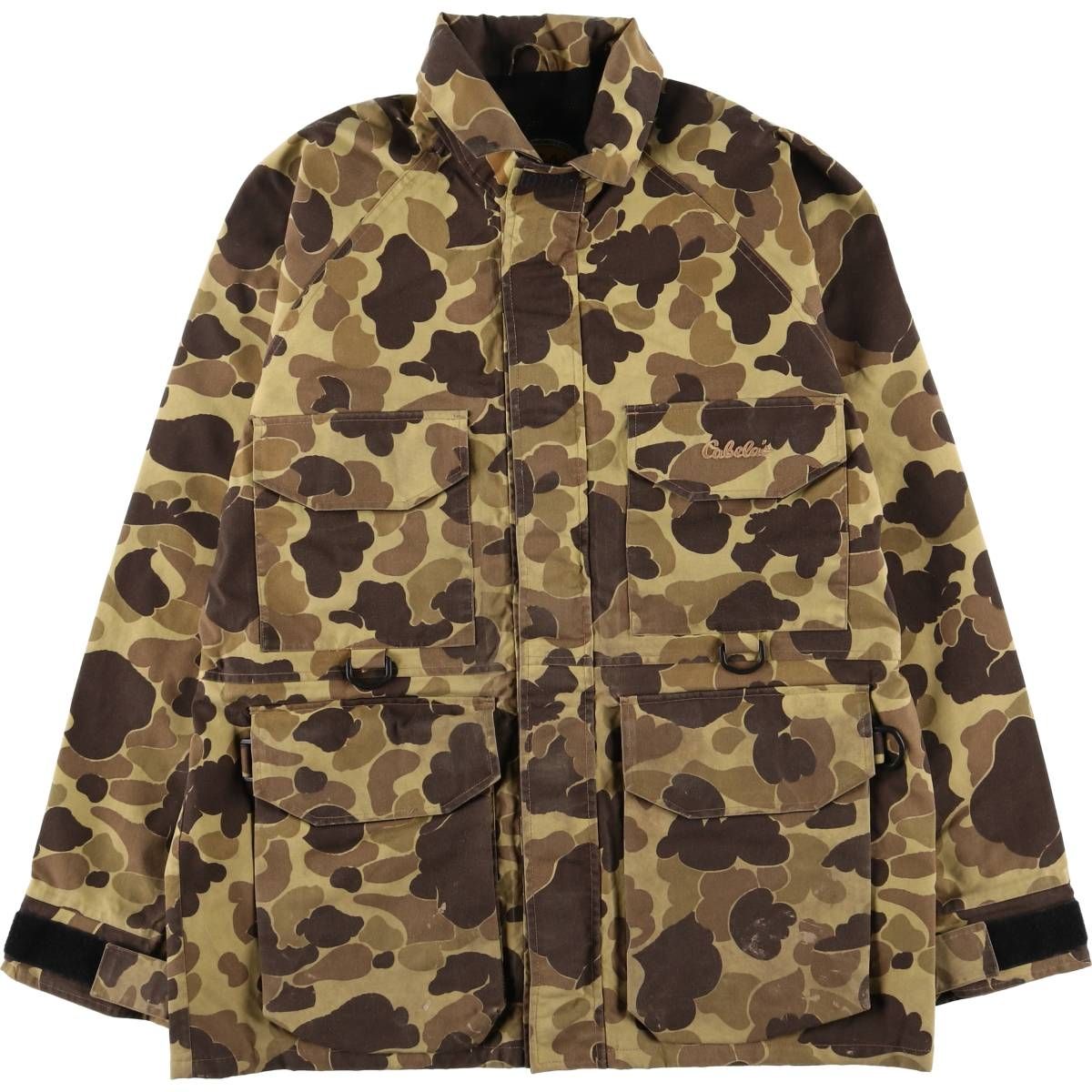 古着 90~00年代 カベラス Cabelas GORE-TEX ゴアテックス 迷彩柄 マウンテンジャケット シェルジャケット メンズM相当|eaa538641