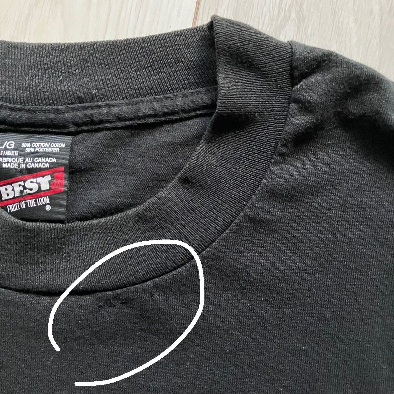 90s ヴィンテージ】モーション文字 Tシャツ ブラック Lサイズ カナダ製