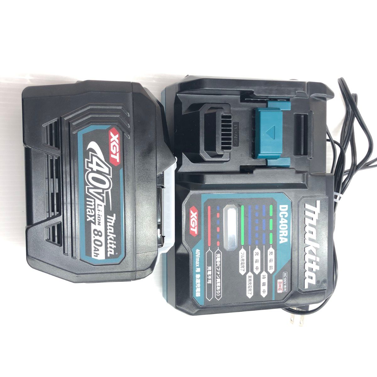 ДД MAKITA マキタ 充電器 S BL4080F 付き コード式 40v DC40RA ブラック
