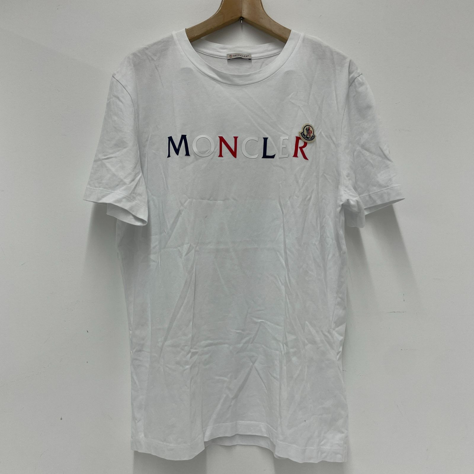 MONCLER　モンクレール　半袖　Tシャツ 中古品】MONCLER モンクレール 半袖 Tシャツ 36837 SSTSIRT 白