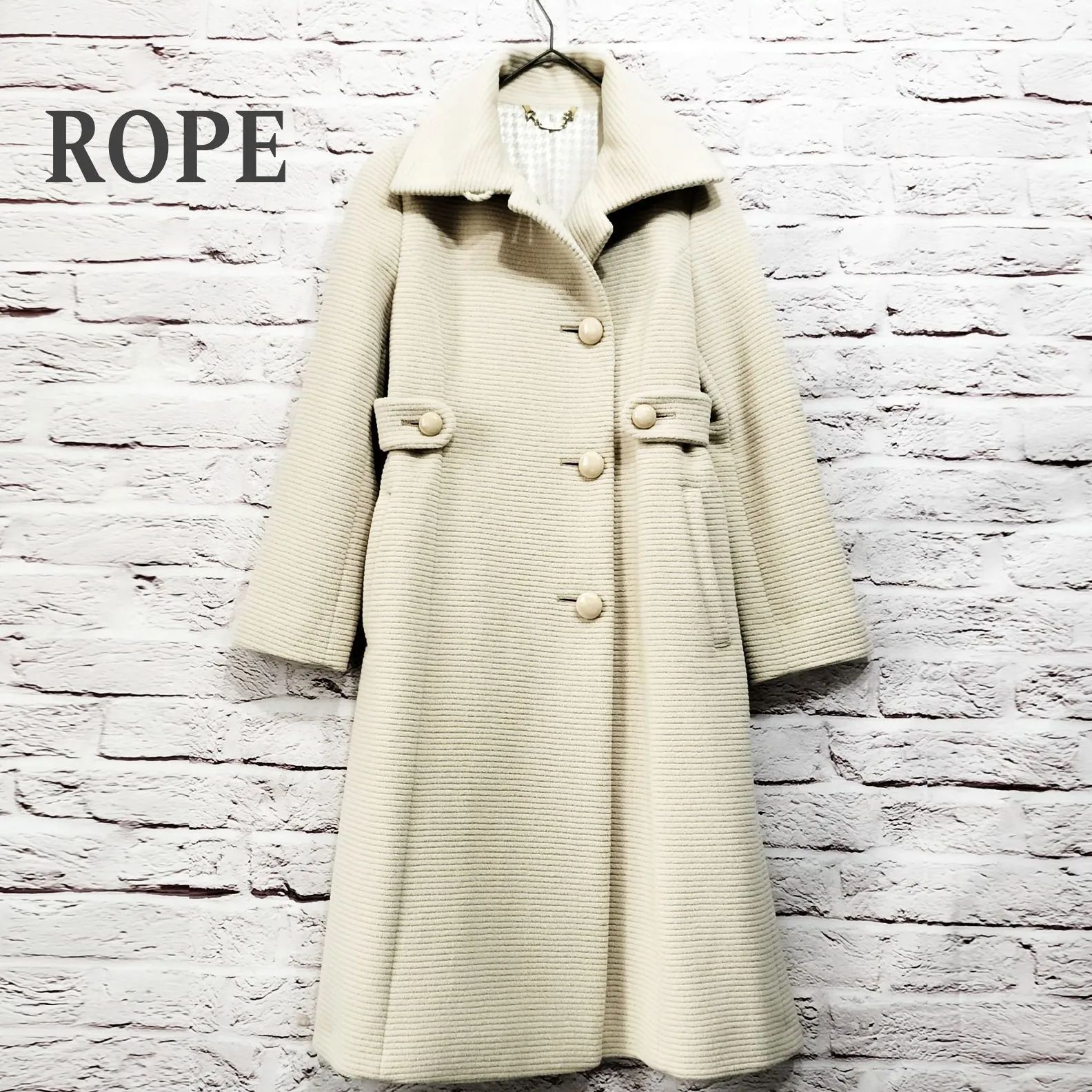 アンゴラ混】kurakko様専用 ロペ ROPE Aライン ロング ウールコート 美