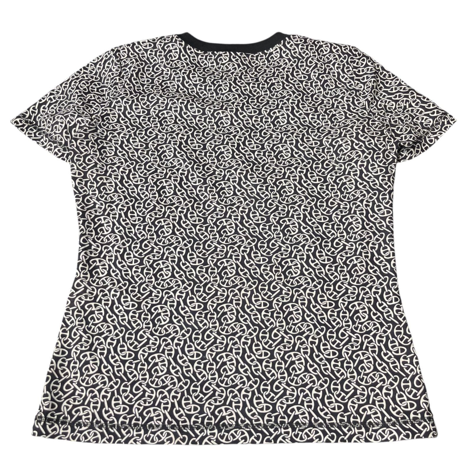 HERMES エルメス シェーヌダンクル リンガーTシャツ サイズ36 