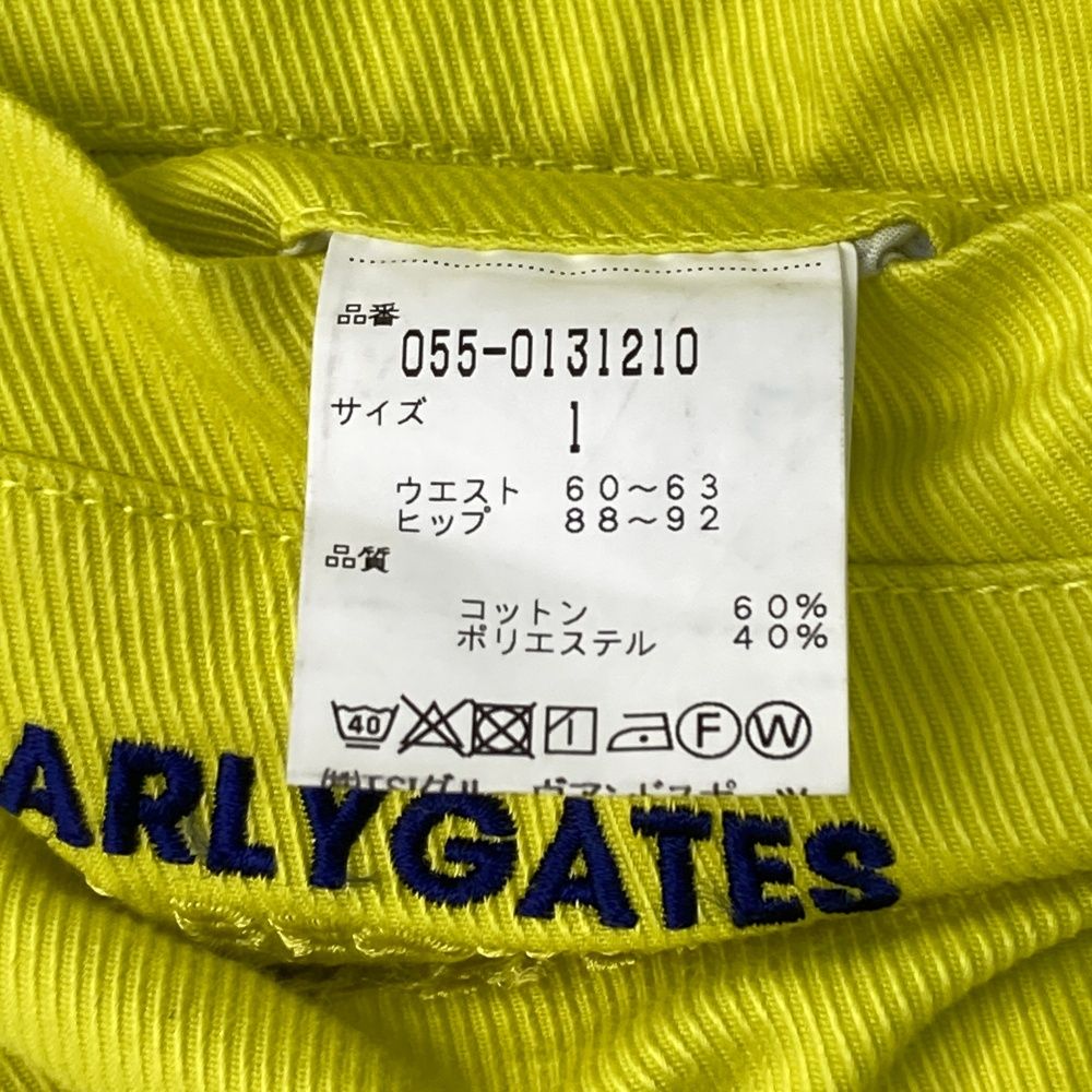 サイズ：1 PEARLY GATES パーリーゲイツ  ロングパンツ  イエロー系 [240101474828] ゴルフウェア レディース ストスト サイズ：1 PEARLY GATES パーリーゲイツ ロングパンツ イエロー
