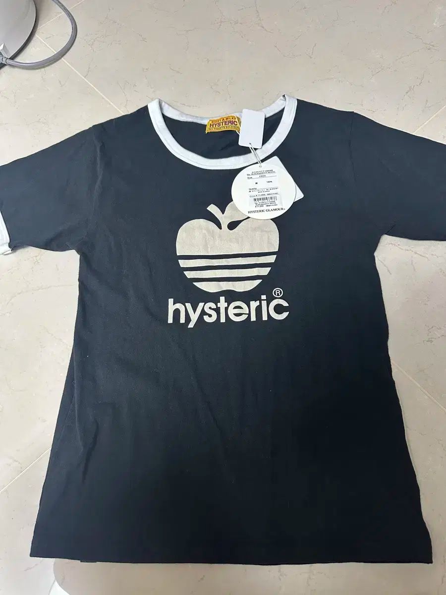 W ヒステリック グラマー ビック アップル Tシャツ 黒