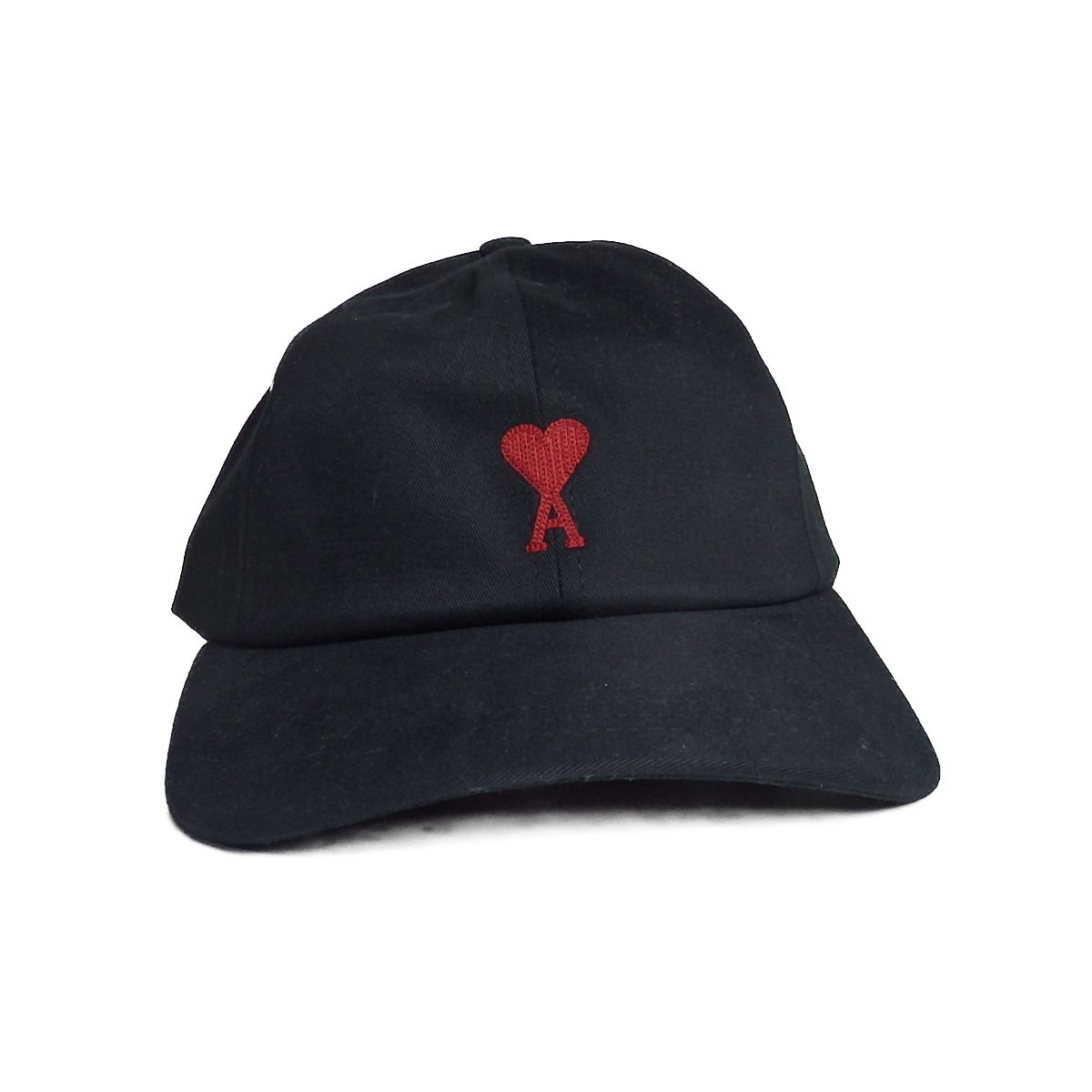 ami PARIS アミ パリス エンブロイダリー キャンバスキャップ BFUCP006 AW0041 BK