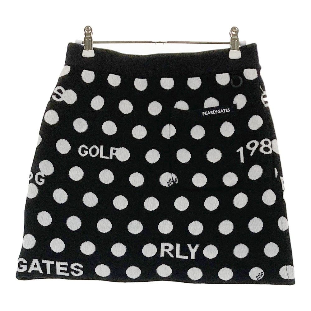 サイズ：0 PEARLY GATES パーリーゲイツ ; スカート ドット ネイビー系