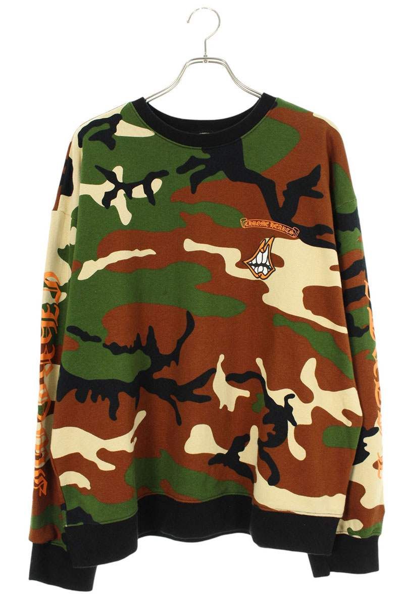 クロムハーツ　PO CAUTION SWTSHRT MATTY BOY カモフラ クロムハーツ PPO CAUTION SWTSHRT MATTY BOY プリントカモフラ