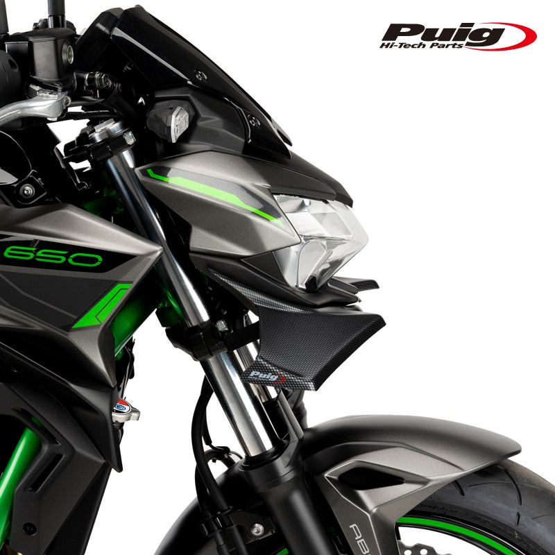 Puig 21134C DOWNFORCE NAKED FRONTAL SPOILERS [CARBON PRINT