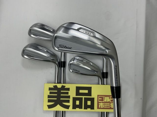 【中古】アイアンセット タイトリスト 【美品】T100 2021/AMT TOUR WHITE 5本セット/S200/34[3059]神戸長田
