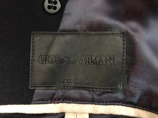 中古】 ｲﾀﾘｱ製 GIORGIO ARMANI ｼﾞｮﾙｼﾞｵｱﾙﾏｰﾆ ﾛﾝｸﾞPｺｰﾄ ﾒﾙﾄﾝ 9WGOC2A